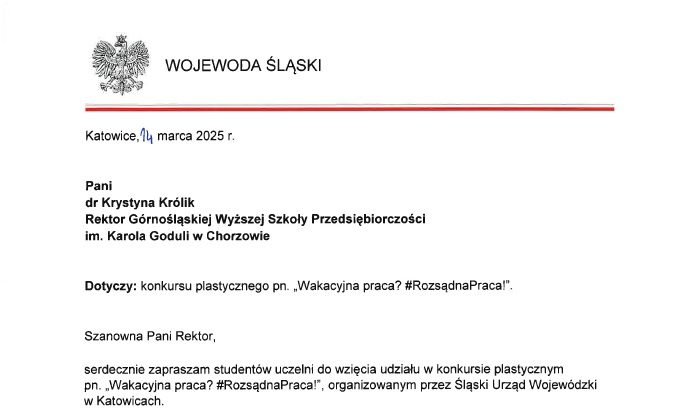 Konkurs plastyczny „Wakacyjna praca? #RozsądnaPraca!”