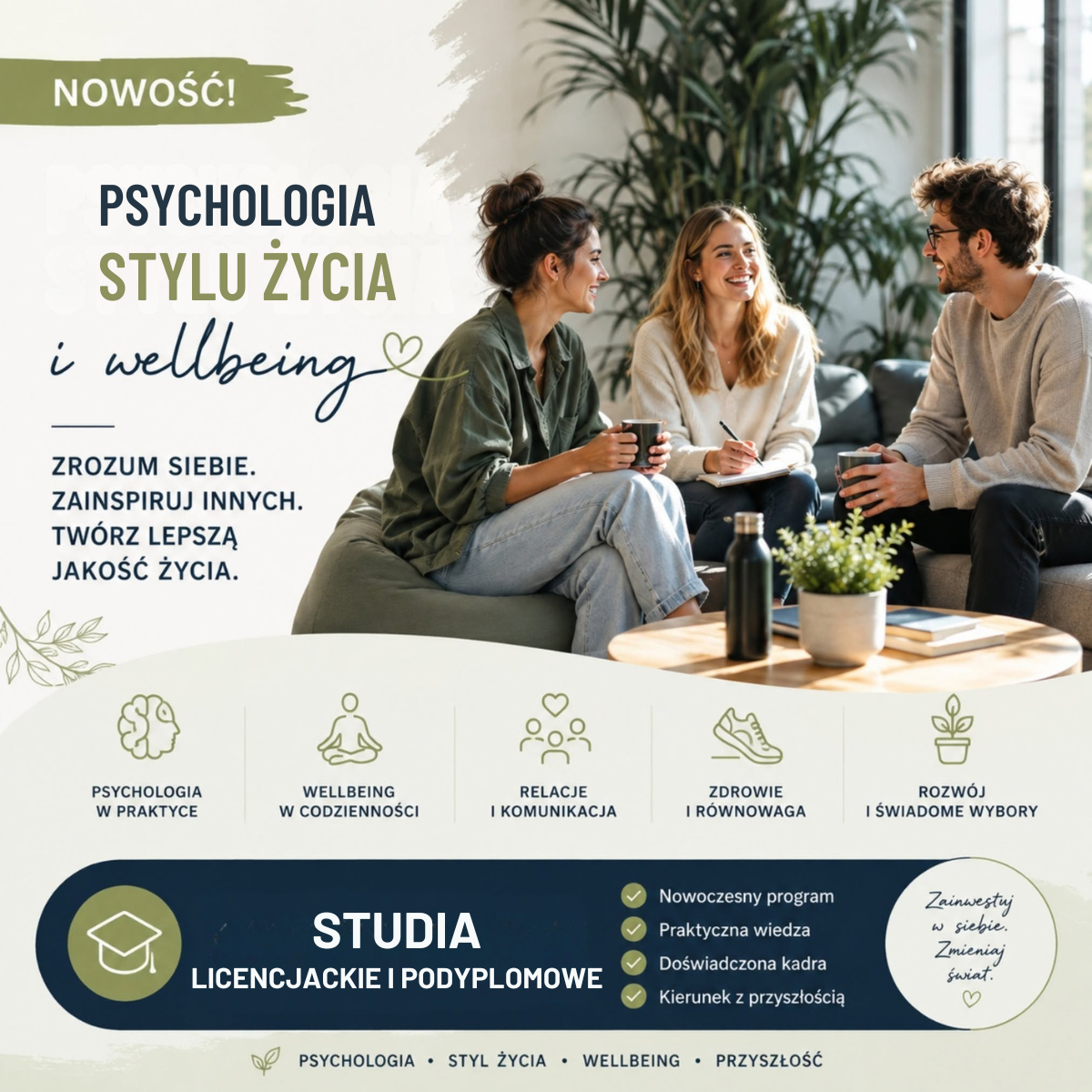 Psychologia stylu życia i wellbeing – czym jest dobrostan i dlaczego warto rozwijać kompetencje w tym obszarze?